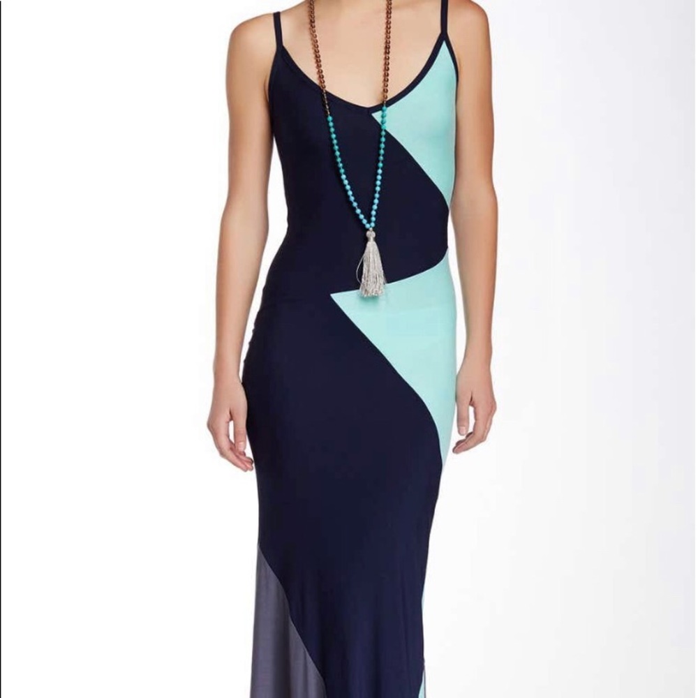 Colorblock Maxi Dress